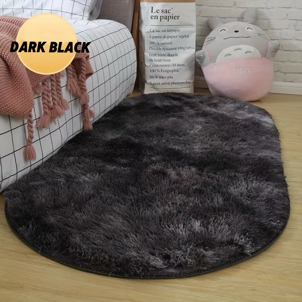 

Luxurious Plush Oval Area Rug - , Soft & Non-slip For Bedroom And Living Room Decor, Machine Washable Polyester Carpet