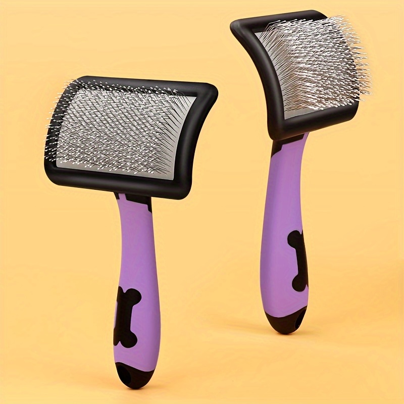 

1pc Stainless Brush - Professional Grooming Comb For Shedding, Loose Hair Removal, Suitable For All Dog Breeds, Pet Hair Remover Tool