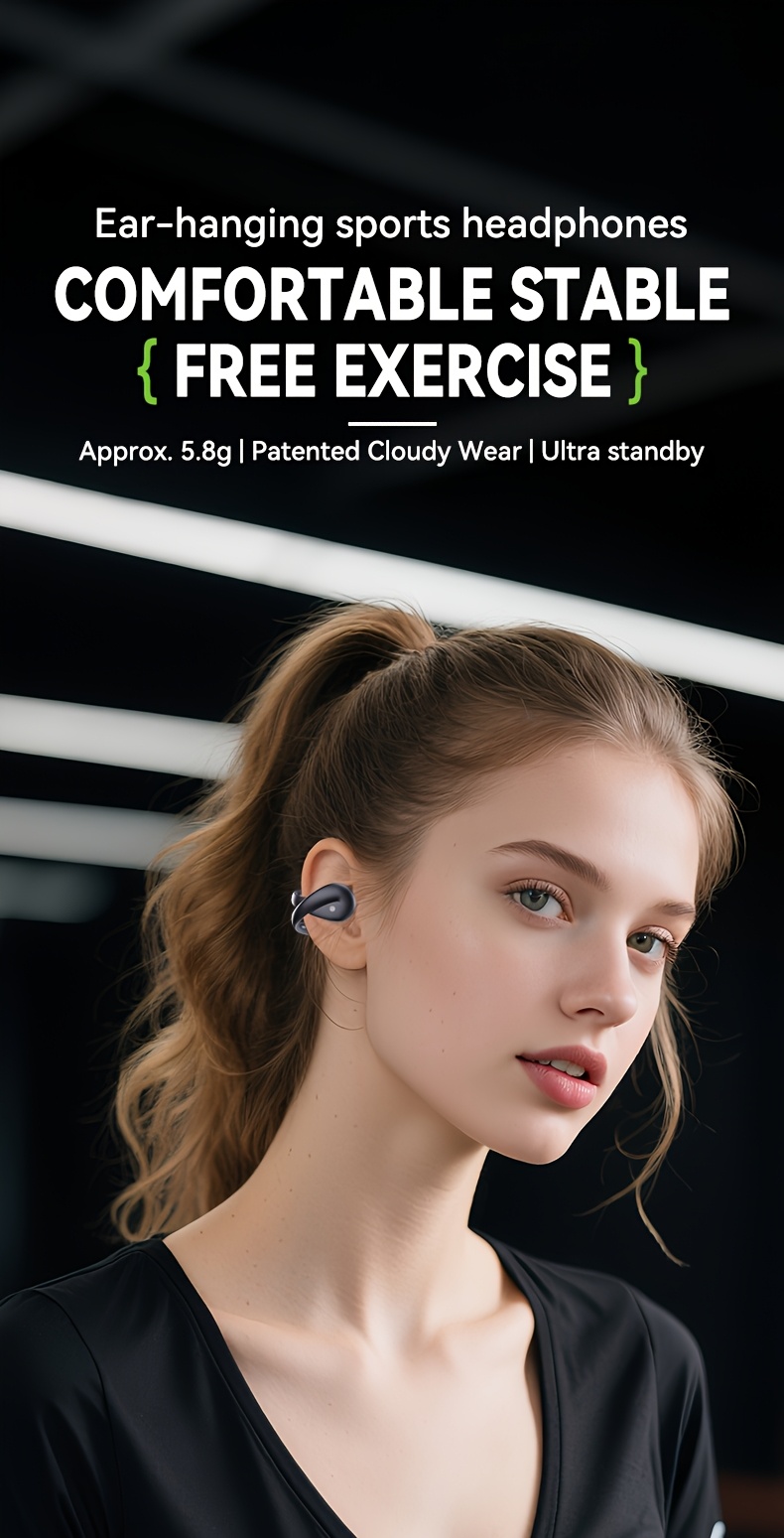 [Acer official genuine] TWS Wireless Headset Heavy Bass Stereo Sound Ultra Long Life Sport Running Clip On Ear Low Latency Gaming Mode HIFI Audio Lightweight Touch Control Design Stylish Design Long Wear No Pain Learning/Telephone/Business/Music Christmas Gift/Valentine's Gift Recommended Multi-Device Compatible Mobile Phone/Tablet/Laptop Built-in Microphone with Type-C Charging Case