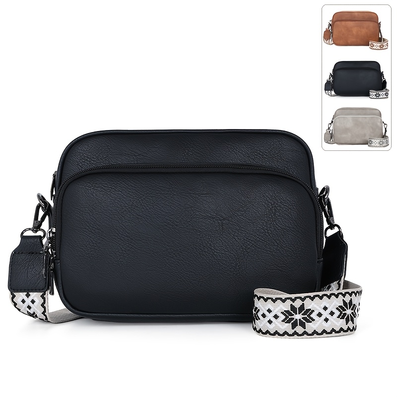Image of Ladies' Fashionable Crossbody Bag, Synthetic Medium-sized Crossbody Bag, Women's Crossbody Travel Wallet With Built-in Credit Card Slot