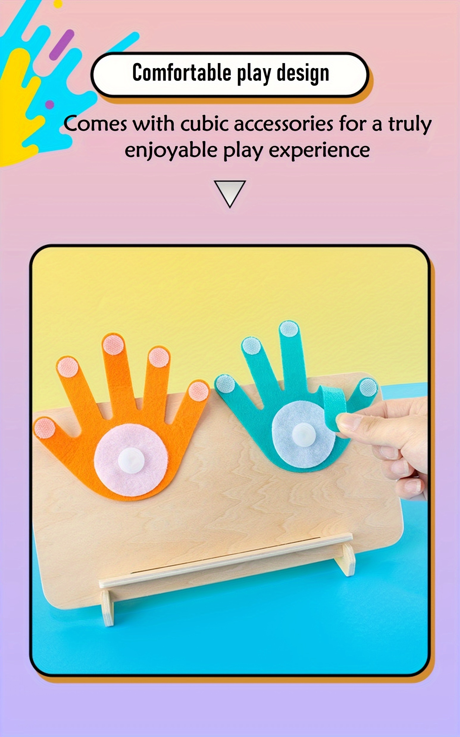 childrens wooden finger   teaching aids enlightenment education toys kindergarten learning mathematical   addition and subtraction   board details 7