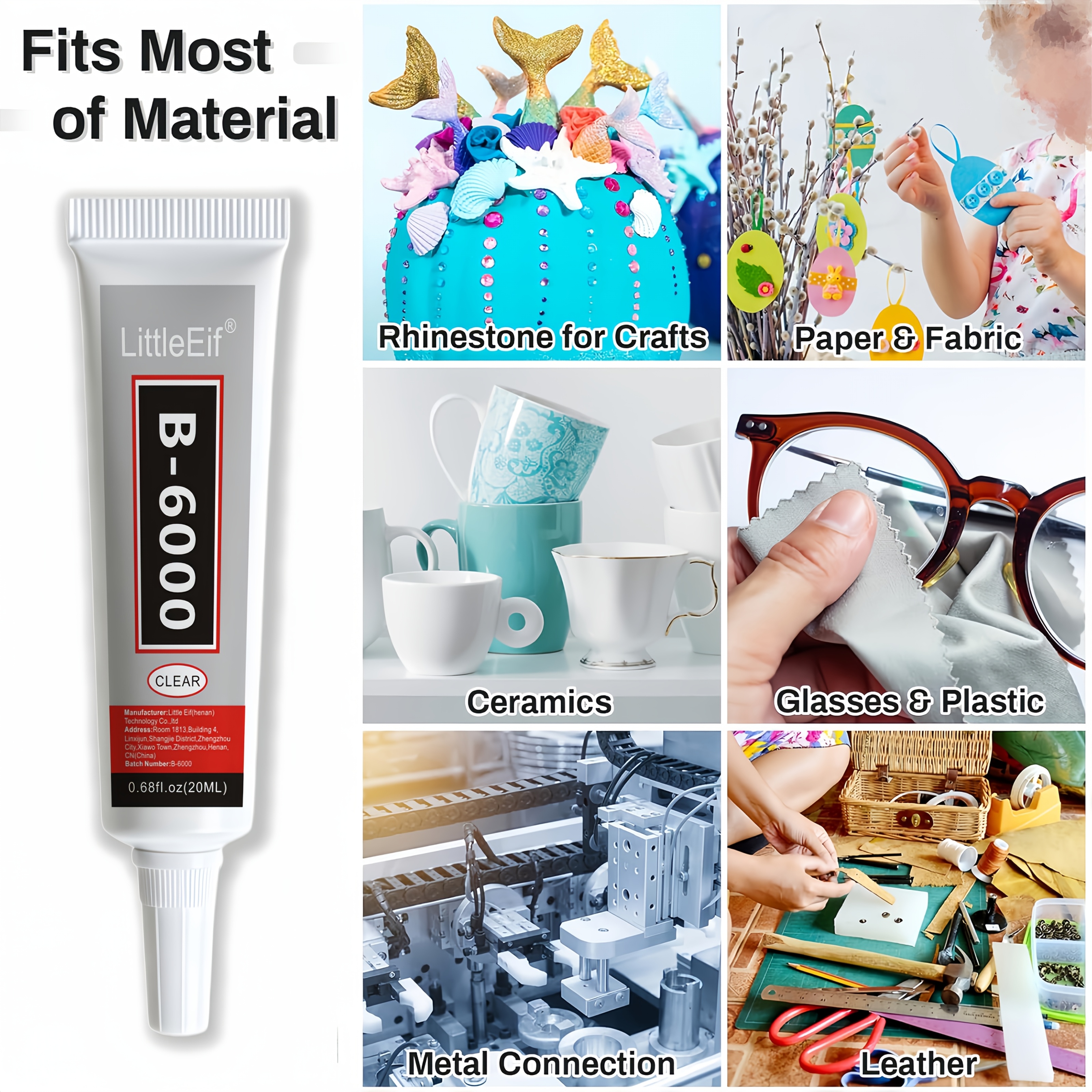 Jewelry Bead Glue for Jewelry Making, Crystal Clear