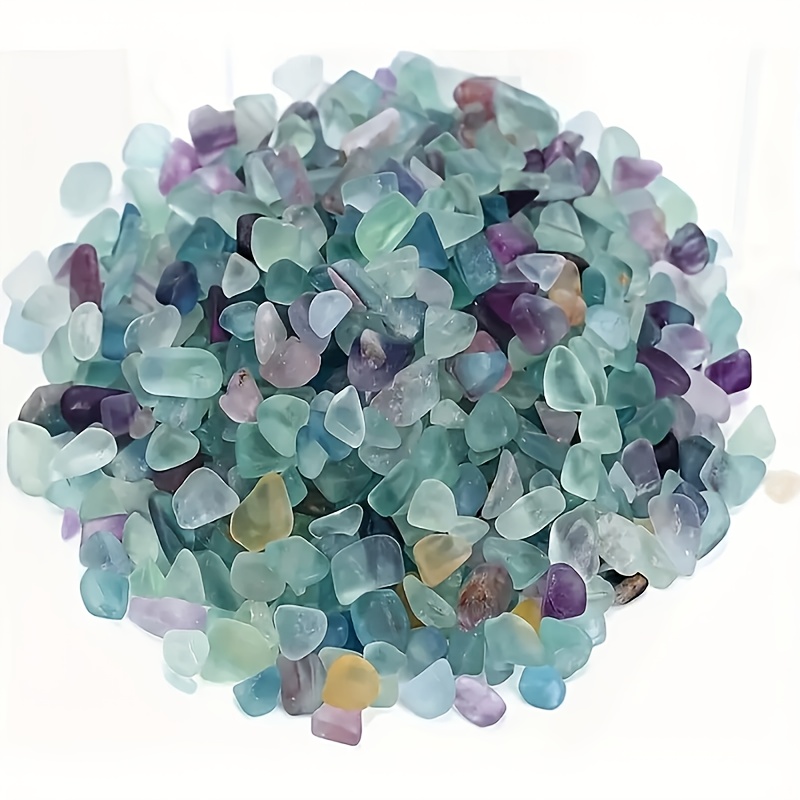 50g100g natural quartz crystal pebbles aquarium gravel multicolor sea glass polished stones for fish turtle tanks air plants decor   grids non toxic safe decorative gravel