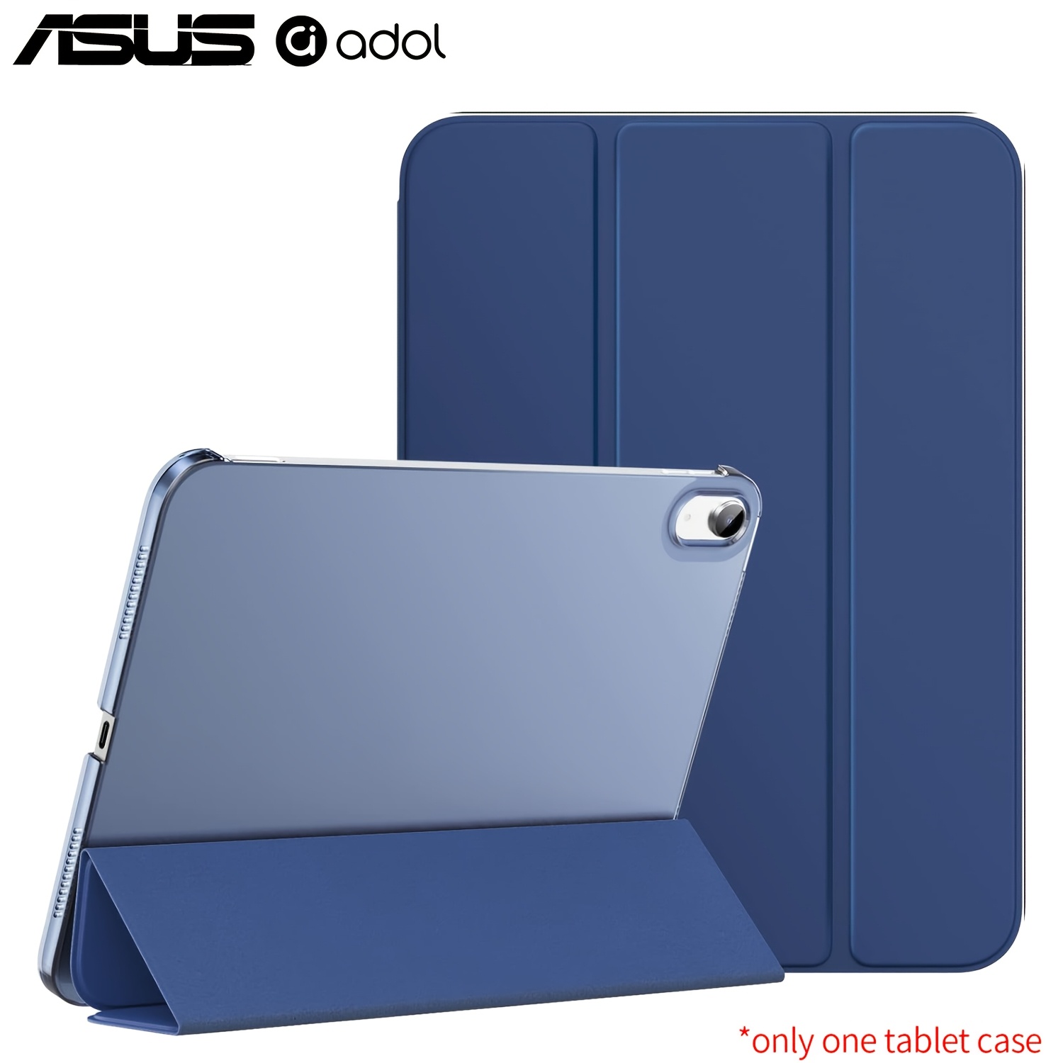 TEMU Asus Adol For Ipad (a16) 11th Generation Case 11 Inch 2025, For Ipad 10th Generation Case 10.9 Inch 2022, Slim Stand Hard Pc Translucent Back