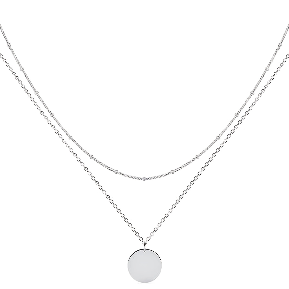 Women's 18K Golden Plated Layered Arrow Bar Necklace — Everyday Elegance