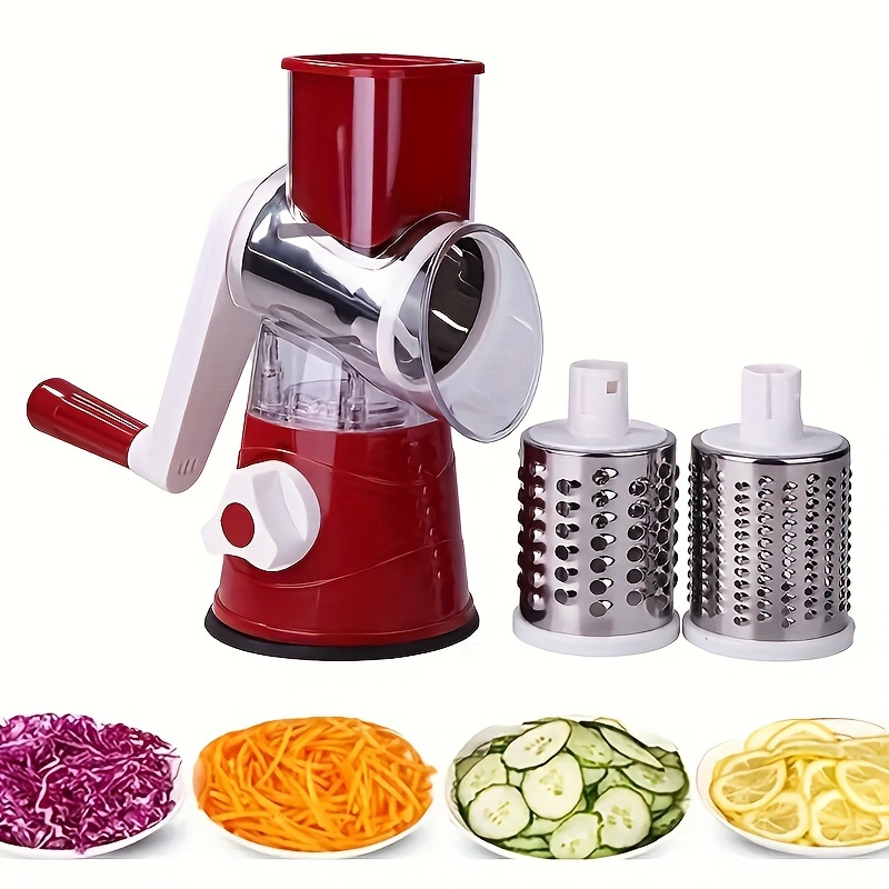 

1pc Versatile Manual Vegetable Slicer & Grater - Space-saving, Easy-to-use Kitchen Gadget For Quick Prep