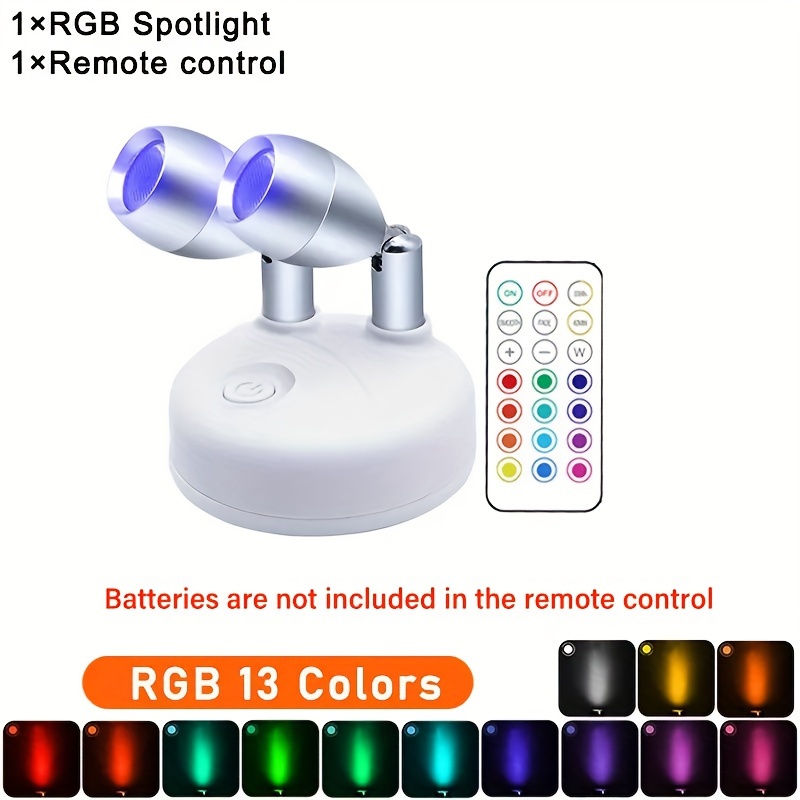 DONGKER RGB led-spotlight, USB-oplaadbaar, met