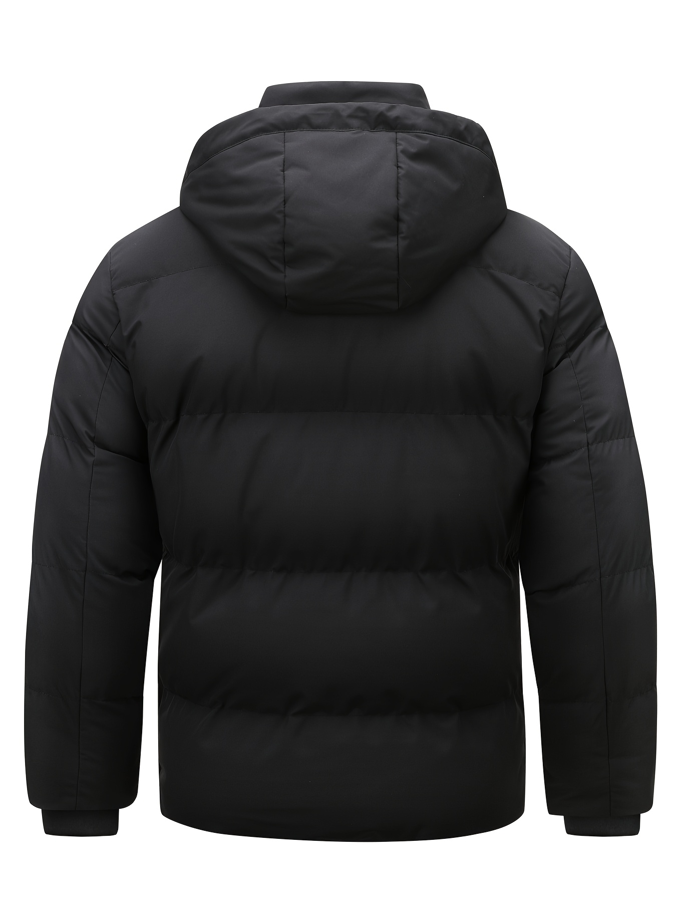 Men's Winter Hooded Jacket, Plush Warm and Thick Parka