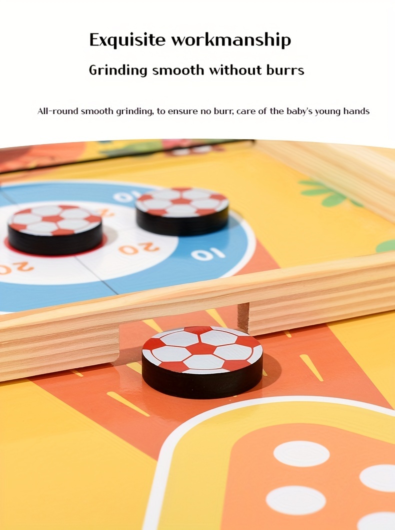 Luxurious 5-in-1 Color Wooden Tabletop Game Set for 2025 - Dual Function Multi-Game Board with Table Tennis, Chess, Hockey, Bowling, and Ludo - Ideal for Family Entertainment and Holiday Gift, Family Entertainment Gift|Vibrant Game Design|Durable Wooden Pieces, Game Accessories