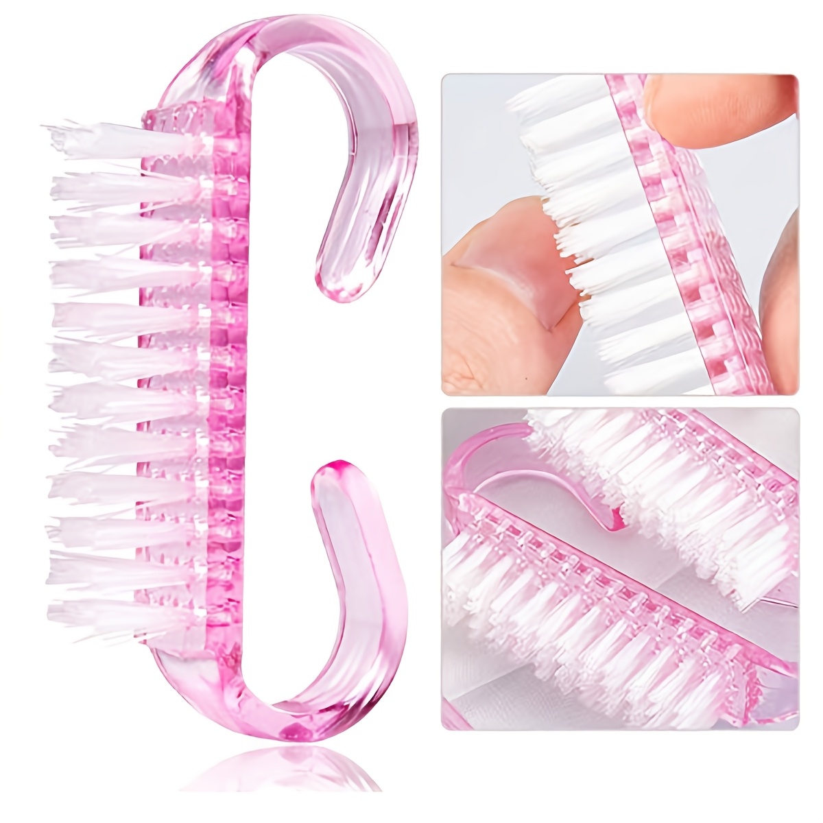 

Brosse Polyvalente pour Nettoyage des Ongles et des Orteils - Poils et Durs pour l'Élimination de la Poussière, Parfum, Nettoyage des Cheveux, PCS