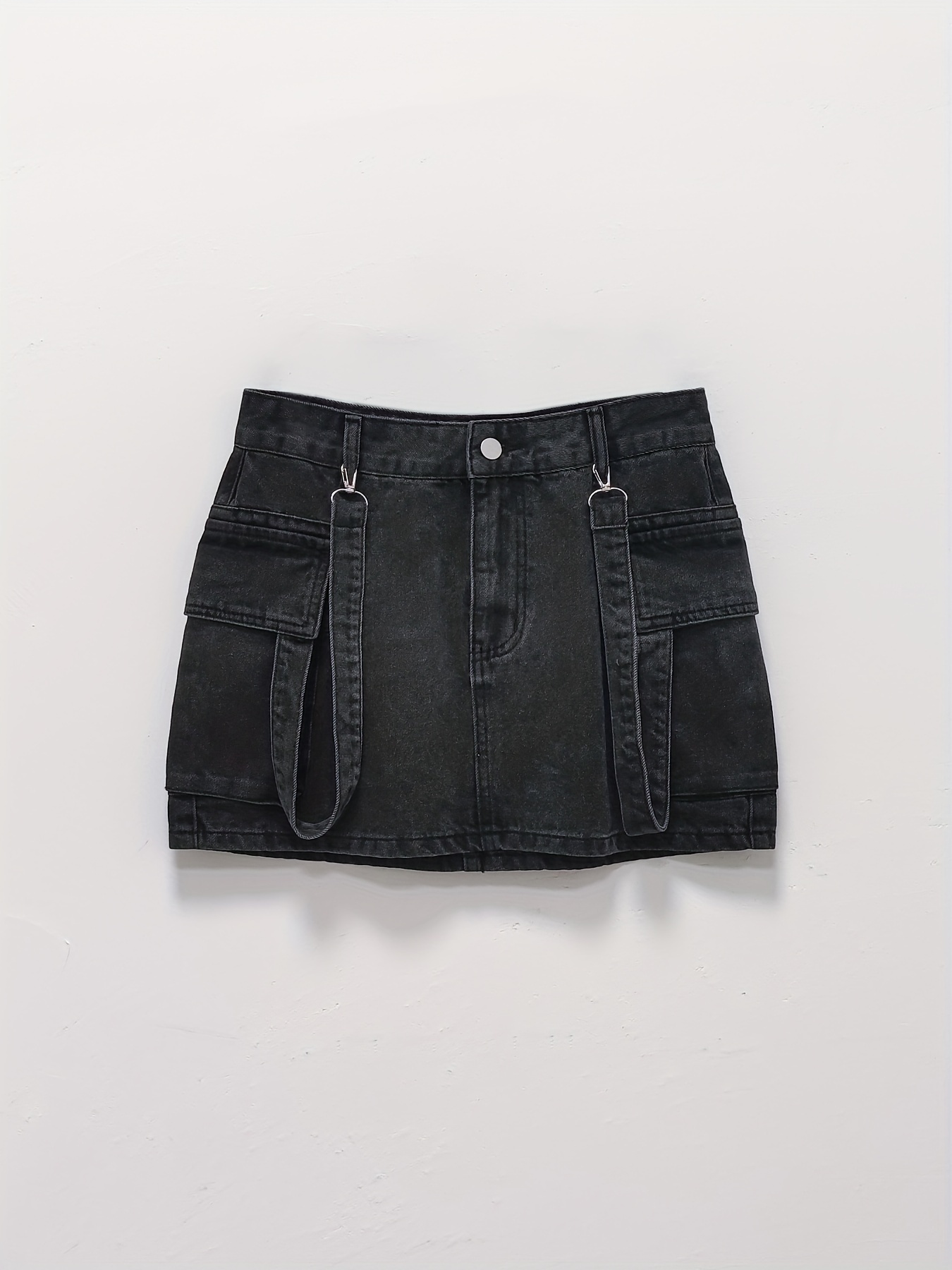 Low waisred Flap Pocket Denim Skirts Streetwear Sexy Zipper - Temu