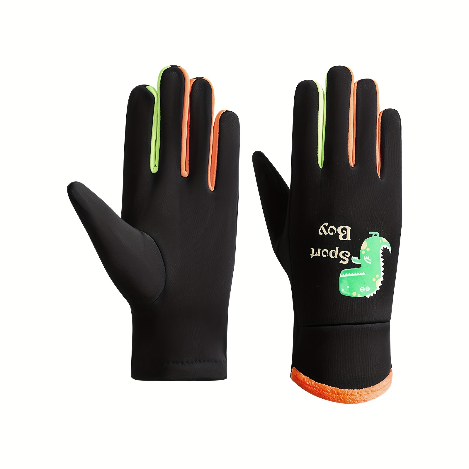 1pc Boys And Girls Winter Warm Outdoor Hiking Gloves, Suitable For 3-9 Year Old Children Outdoor Skiing Riding, Travel Vacation