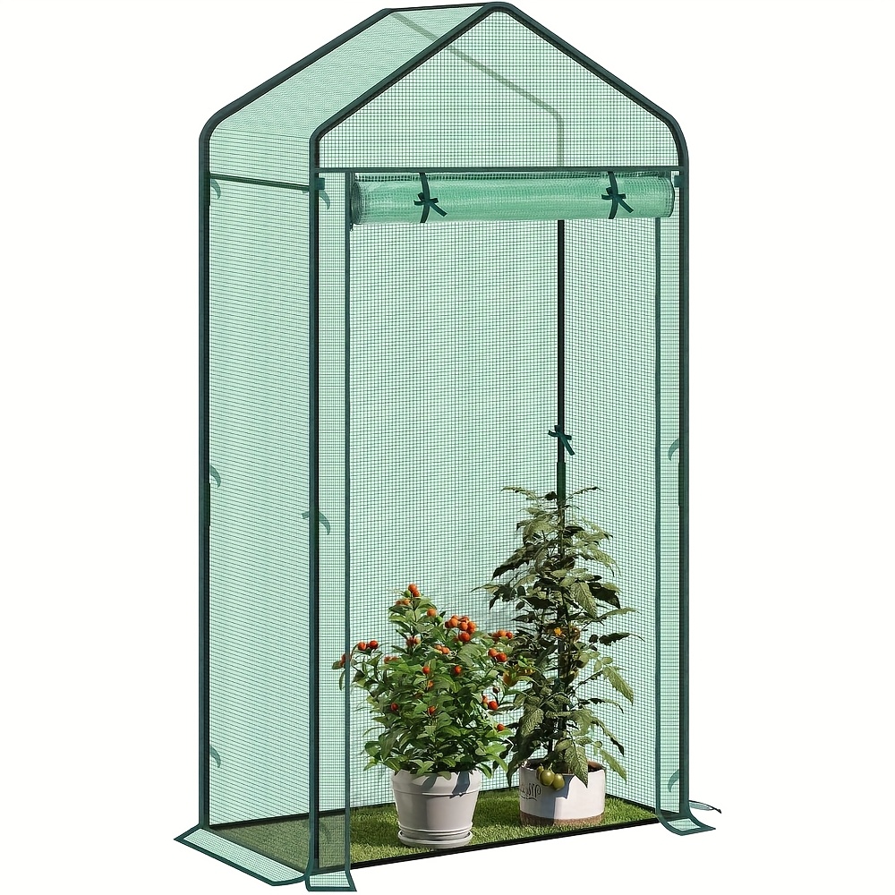 TEMU 1pc Tomato Greenhouse, Greenhouse, Garden House, Cold Rack, Vegetable Greenhouse, Plant Overwintering Tent, Providing Effective Protection,