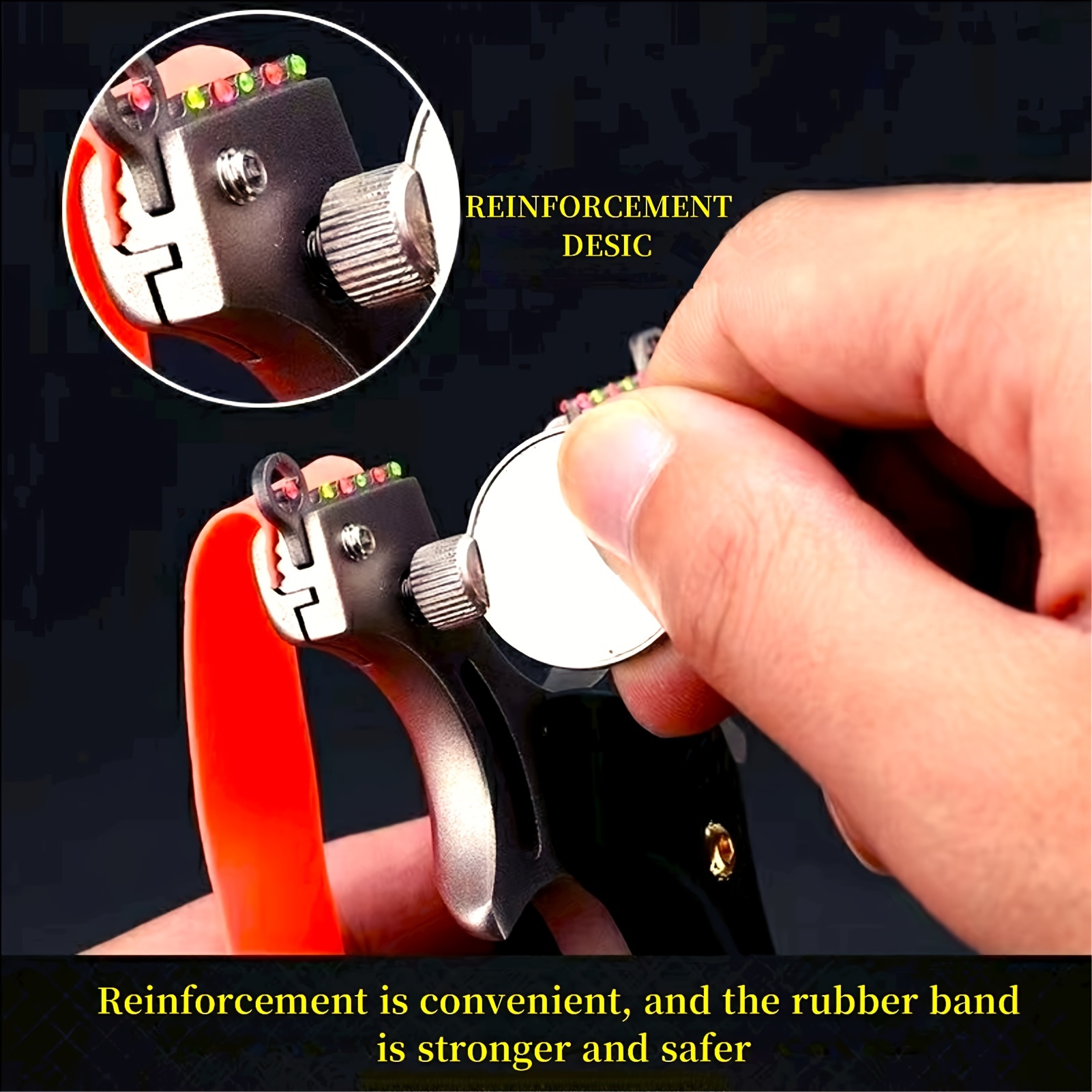 outdoor slingshot catapult tool set with rubber bands steel balls and target for practice details 4