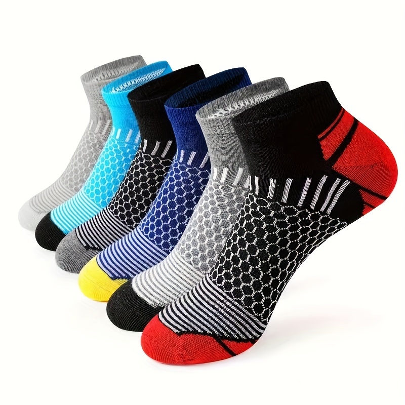 

Men's Outdoor Color Matching Low- Simple Casual Short Tube Breathable Boat Socks