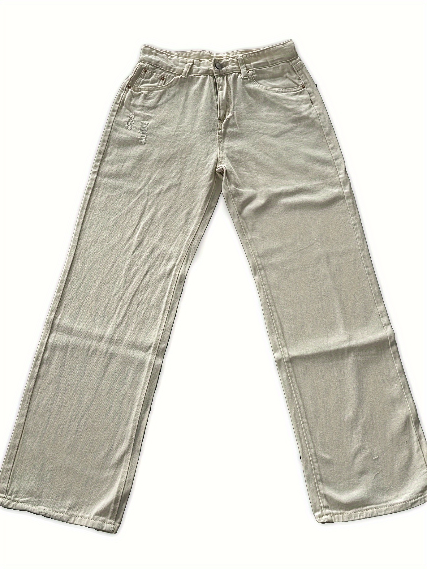 Women's Vintage Corduroy Pants High Waisted Straight Leg Pants Pockets  Trousers