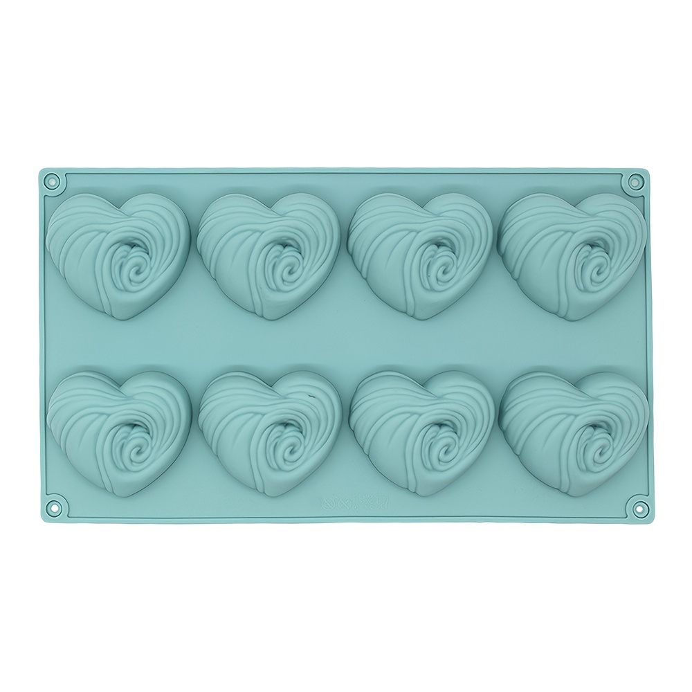 E-shop Eine kreative herzförmige Silikonform zum Backen, geeignet für die Herstellung von Schokolade, Süßigkeiten, Gelee, Pudding, französischen