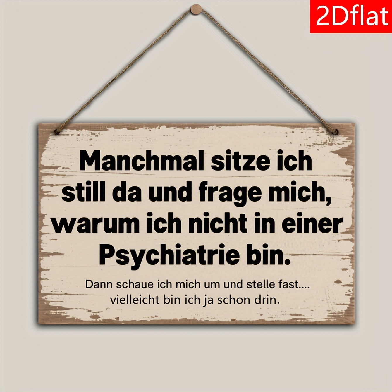 TEMU 2d Flat, A 2d Flat Wooden Home Decor Plaque And Ornament, " I Sit And Ask Why I Haven't To A Mental , I And ... I Already Am." Wooden Library