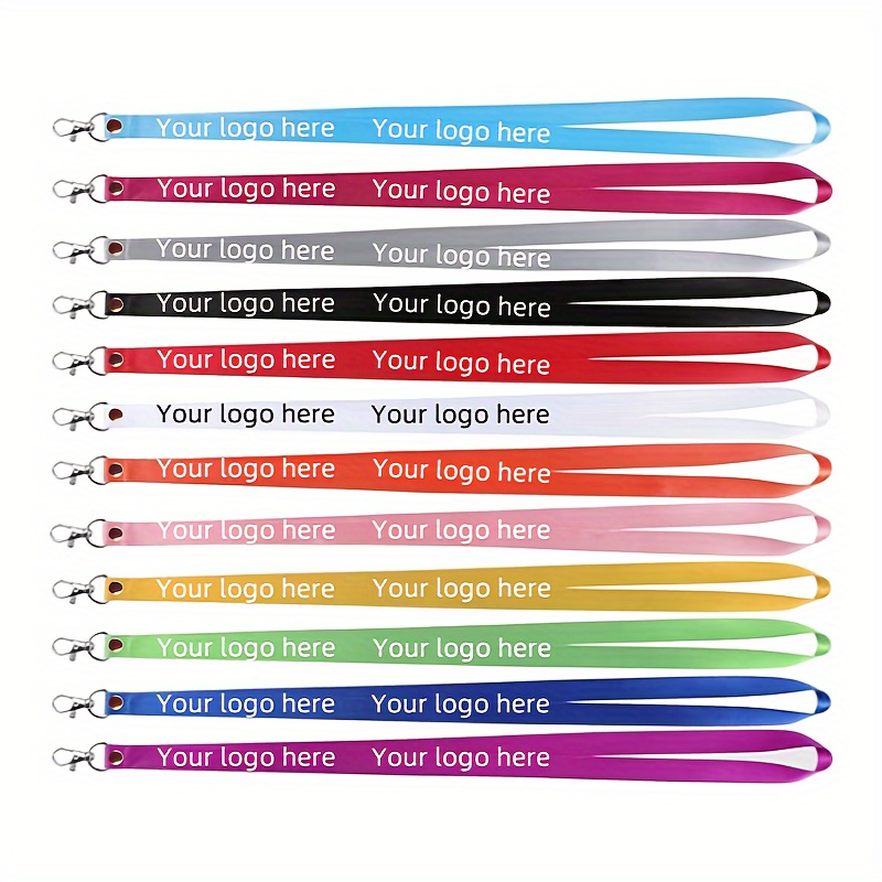 TEMU [picture Customization] 5/10/50/100pcs Personalized , Customize Any Text Picture Color Printed Lanyards, Keychain Keychains Key Ropes,