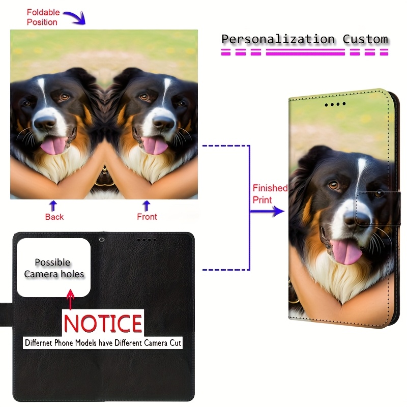 TEMU Phone Case: Diy Custom Print Image Text Synthetic Leather Flip Phone Case For Oneplus 1  Nord Ce 2 3 Ce 2 3 4 N100 N20 N200 N30 5g Cover Card