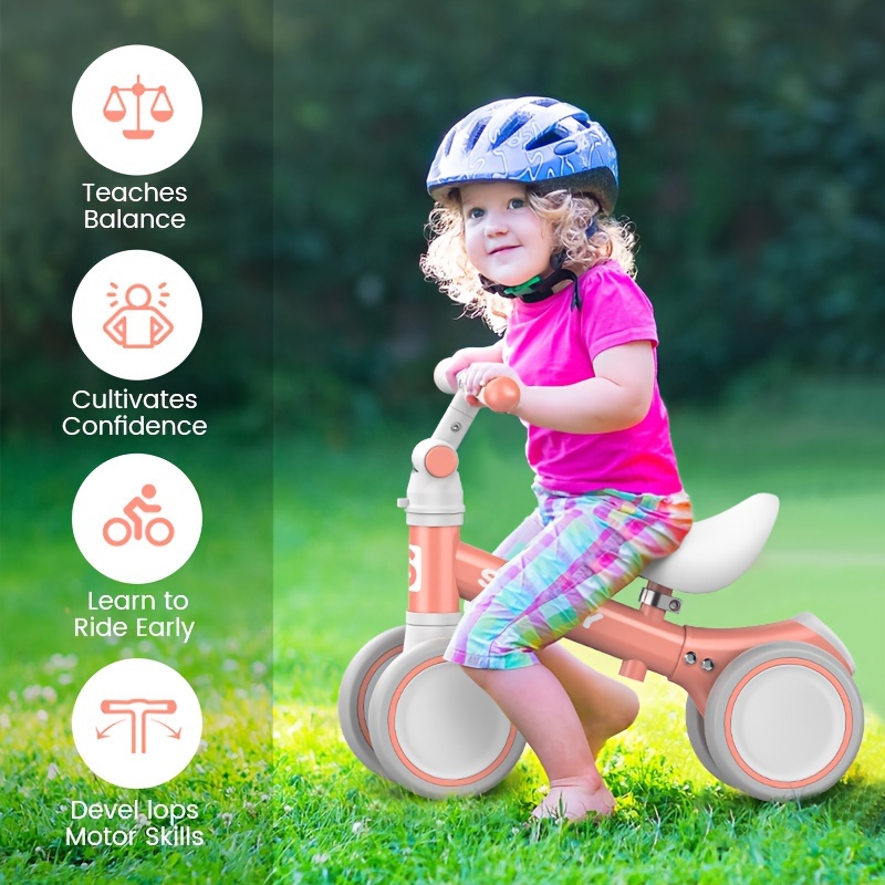 

Bike - 1+ Years Old, , No Pedal, Toddler Riding Toy For 1 Year Old Boy Girl, Best First Birthday Gift, Standing To Running, Infant Bicycle