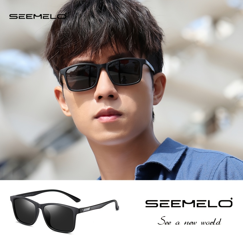 TEMU Seemelo Men's Sunglasses For Sports, Fashionable Sunglasses, Night Vision Sunglasses, Driving Eyewear, Hd Reading Sunglasses, Retro Sunglasses,