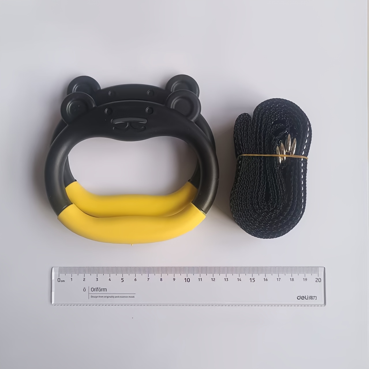 E-shop 2 Verstellbare Fitnessringe, geeignet für Jugendliche, schwarzes Design, aus langlebigem PVC-Material, bis zu 661,39 lbs belastbar, einfach zu