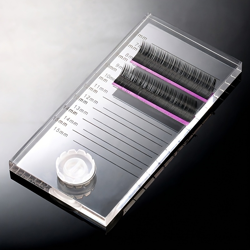 TEMU A 2-in-1 Eyelash Holder And Storage Board Featuring A False Eyelash Pad, Complete With A Glue Tray That Has Measurements, Designed For Eyelash