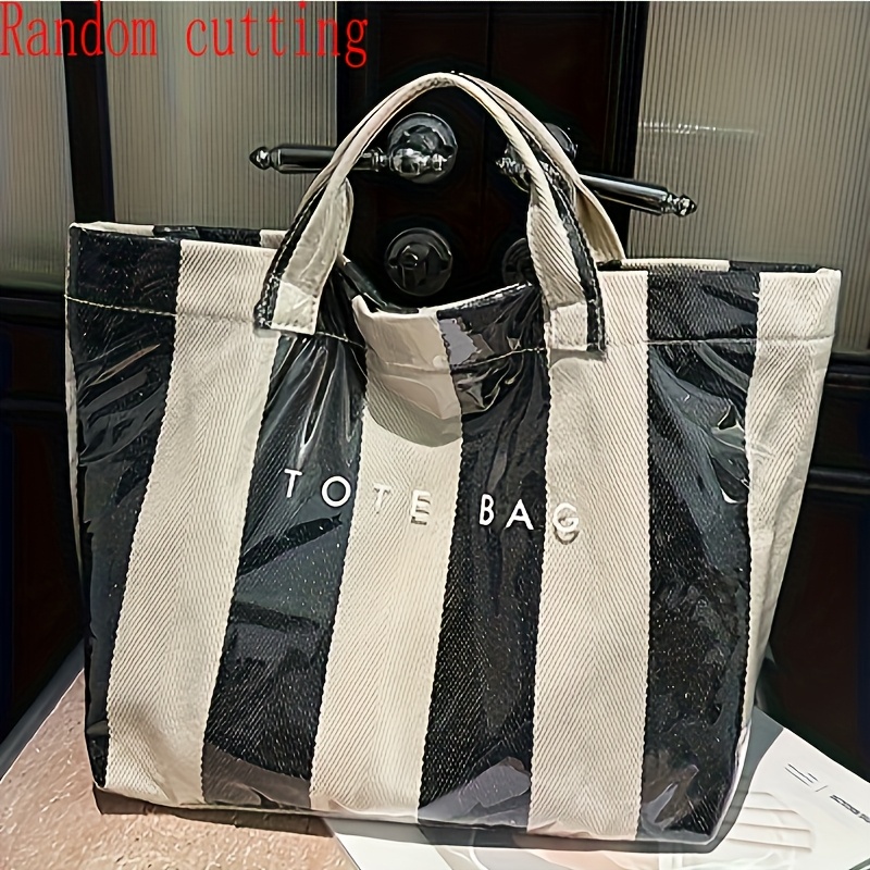 Stylish Elegant Large-capacity Women's Tote Bag With Fixed Shoulder Straps And Hand Carry Design. Perfect For Daily , Travel And Shopping. Fabric Patterns Are Cut