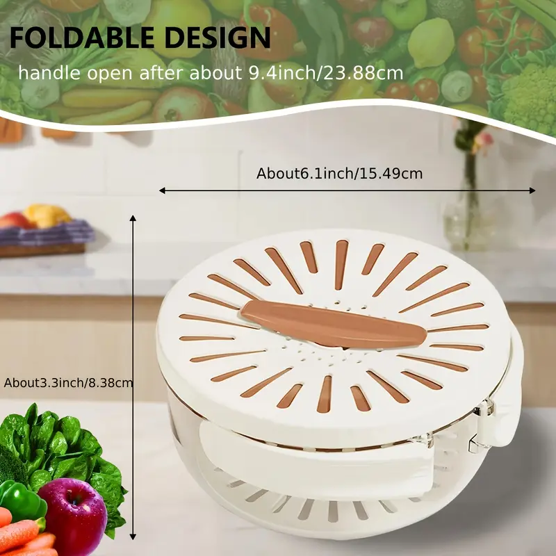 2 in 1 draining and preservation basket fruit washing bowl with strainer multifunctional fruit and vegetable washing bowl container with handle fruit cleaning bowl fruit strainer colander bowl fruit drain basket details 2