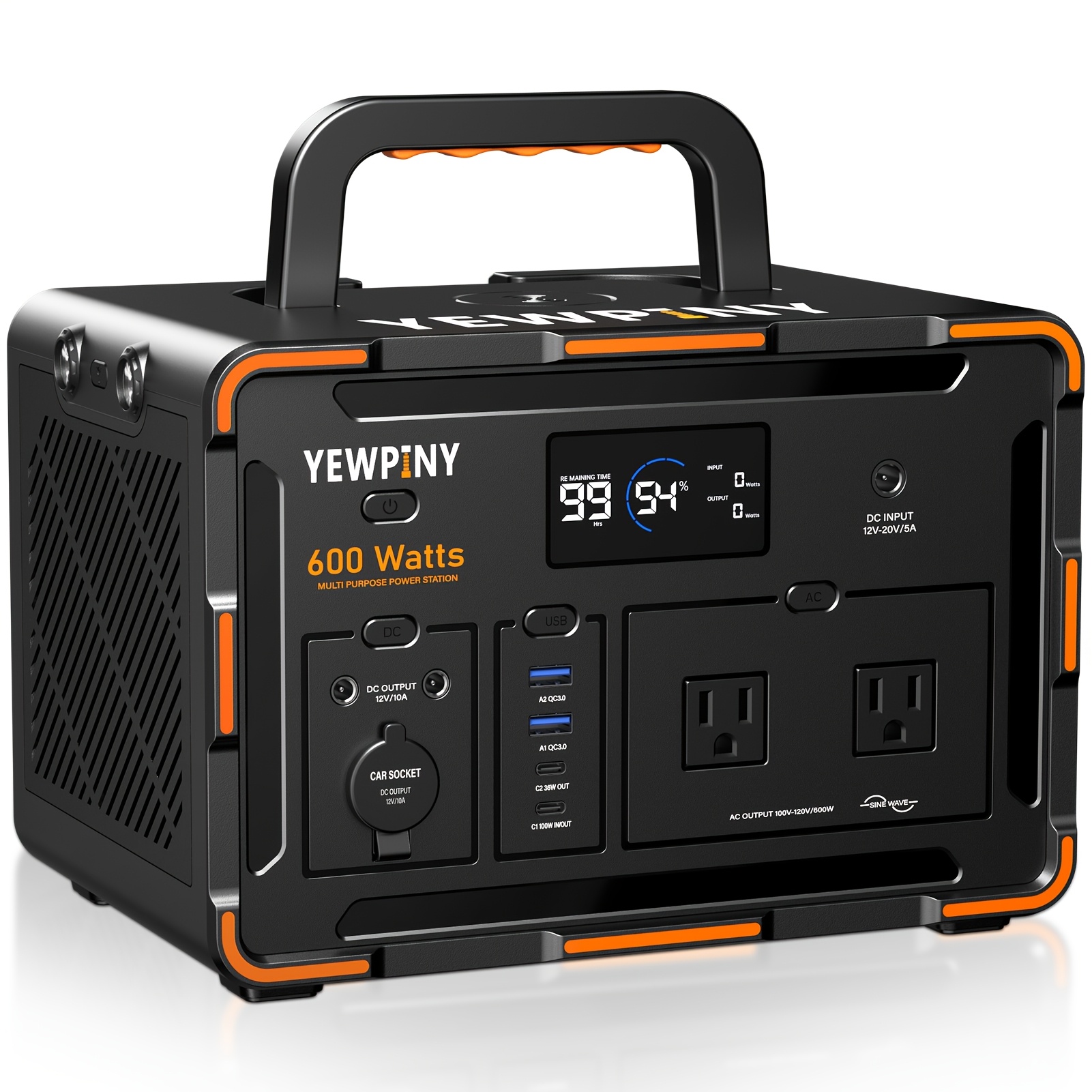 Portable Power Station, Equipped with Fast Charging, 259Wh/599.4Wh... product image 6