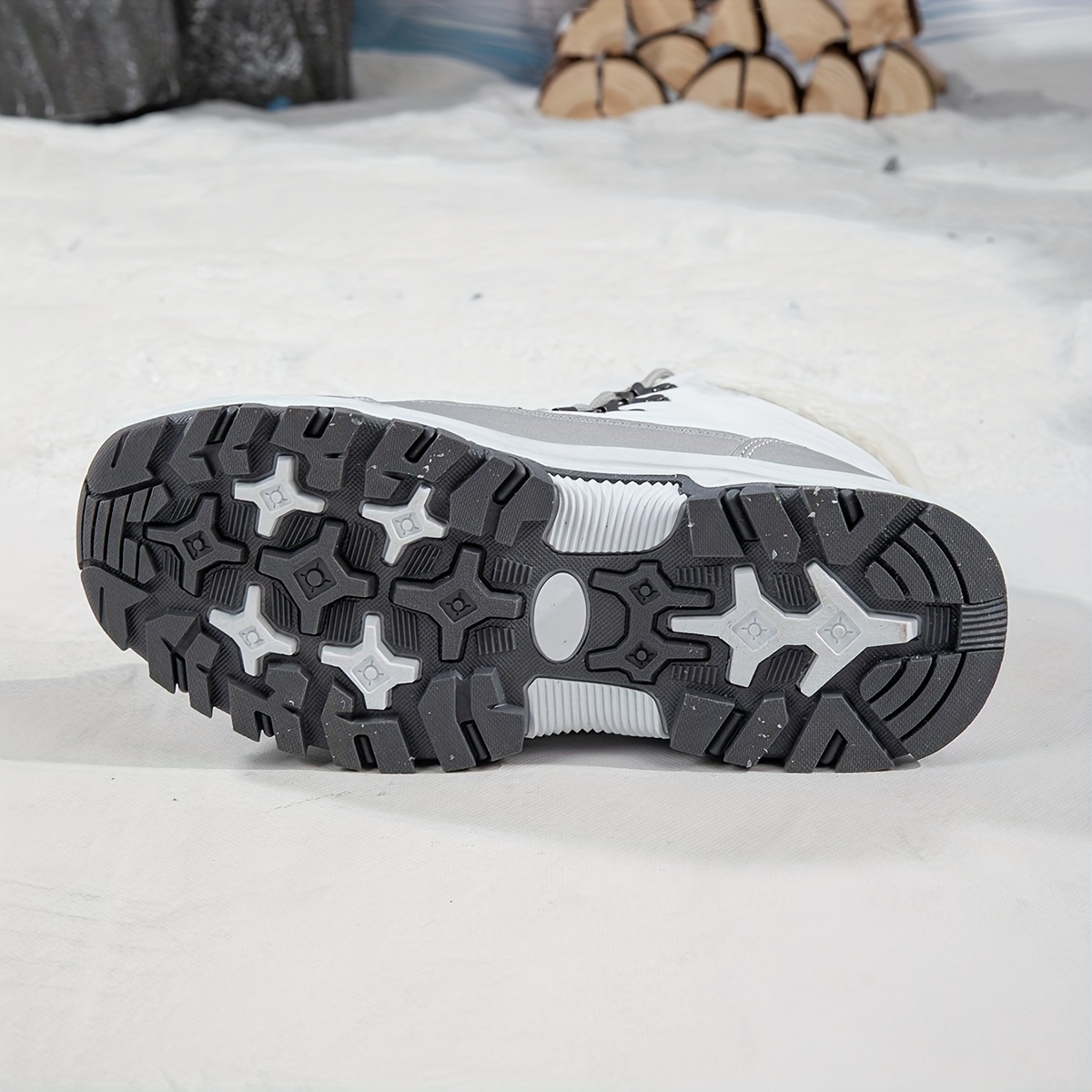 womens winter warm plush snow boots with anti slip tpr sole suitable for outdoor round toe upper soft inner for   traction cozy weather footwear for daily use activities Product details 2