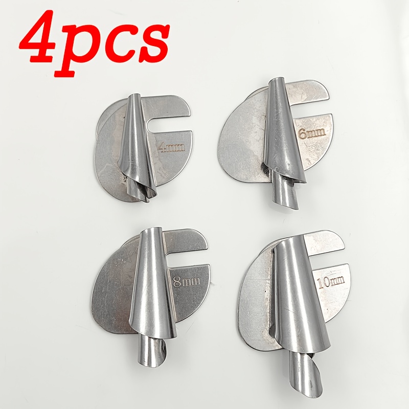 TEMU (4pcs) Outil de pliage d'ourlet spiralé, classeur de ourlet universel pour pliage des bords, couture industrielle à point de suture et