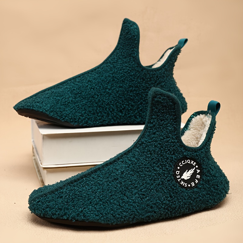 Autumn And Winter Warm Men's Home Slippers, Indoor Thickened Slippers
