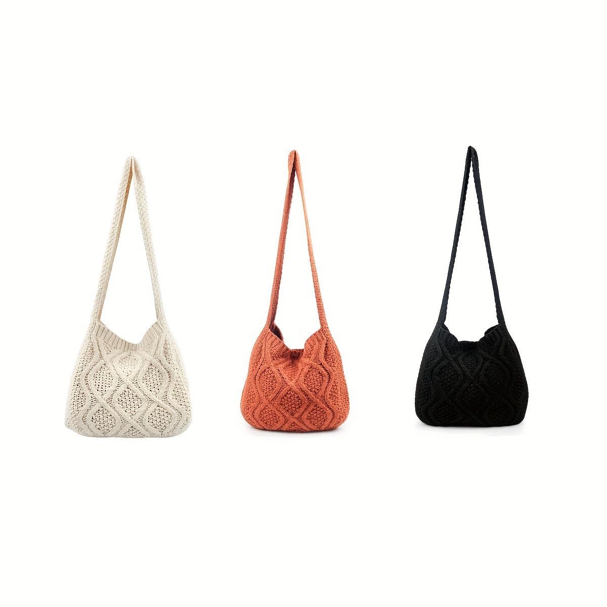 

Women's Shoulder Handbags Crochet Shoulder Shopping Bag Bag Aesthetic - Bag Crochet Out Knitted