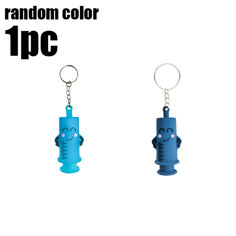 TEMU Novelty Keychain Bottle Opener In Random Colors, A Cute-shaped Keychain Suitable For Easily Opening Ampoule Bottles, A Thoughtful Gift For Staff
