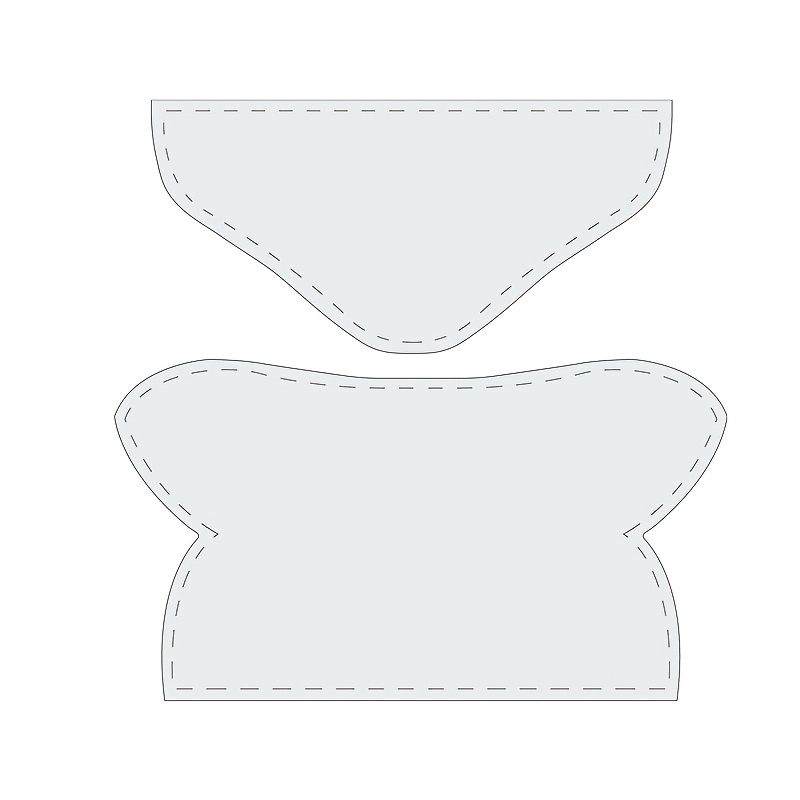 TEMU 2 stuks/set Bril Opberg Beschermhoes Naai Sjabloon Bril Doos Maken Quilten Sjabloon Transparante PET Sjabloon met Heldere Beschermfolie Creatief