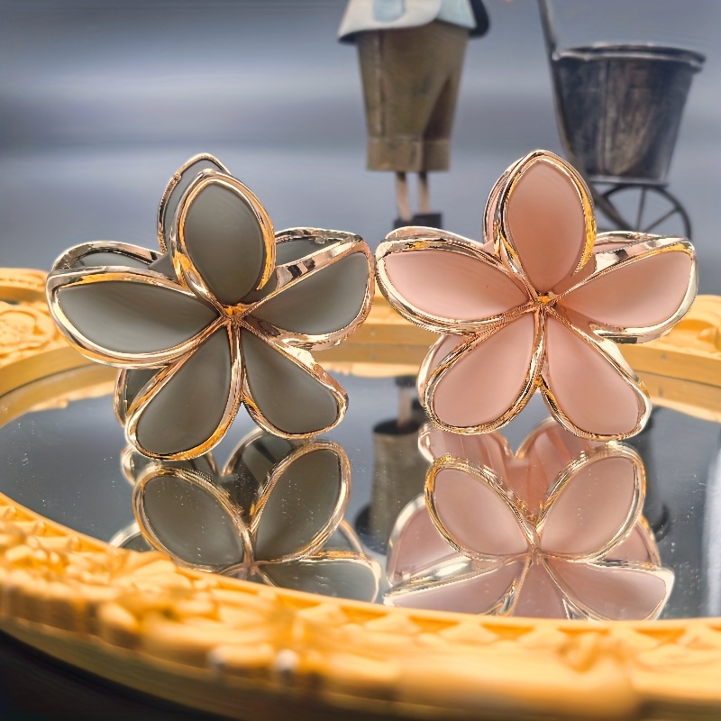 E-shop 2er-Set hochwertige goldenbesaitete Haarspangen für Damen, geeignet für dickes Haar, geeignet als Geburtstagsgeschenke, für Haarverzierungen und
