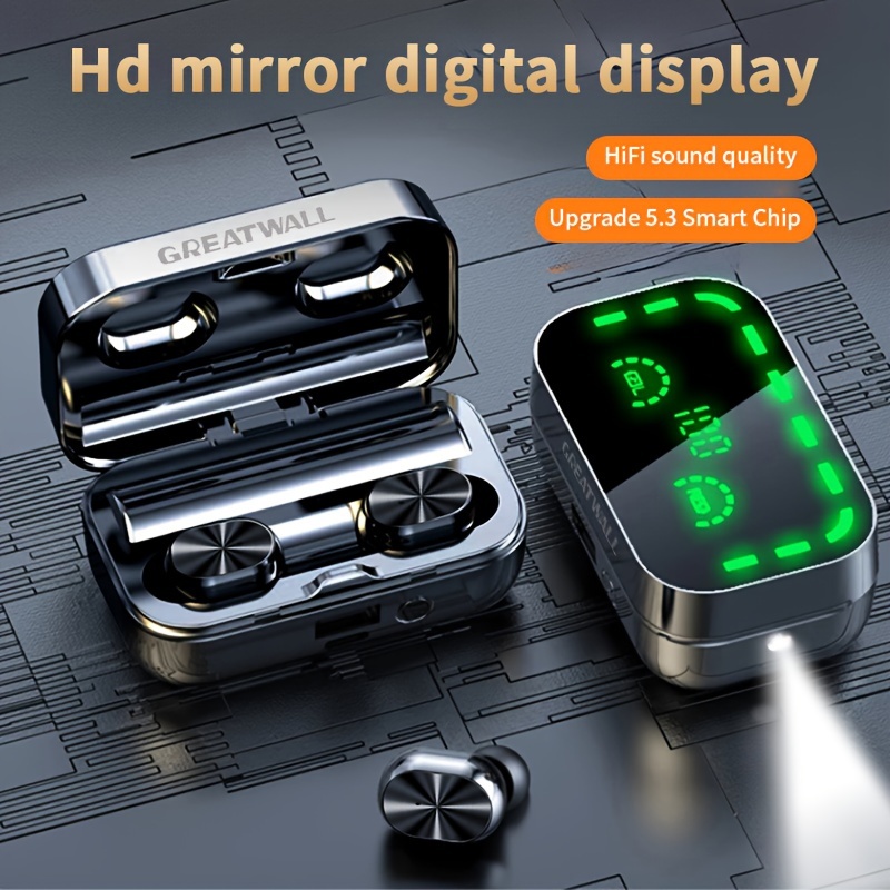 

Greatwall Hd Led Screen Display Headphones With Super Long Battery Life And High Quality Headphones