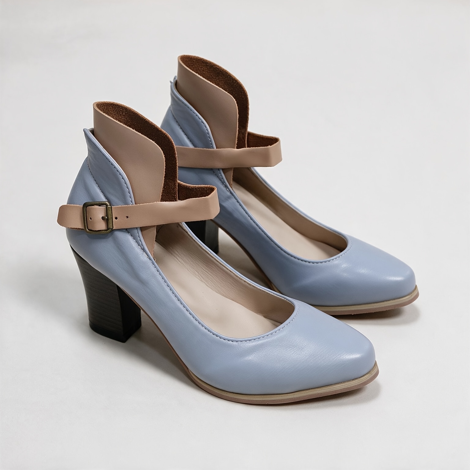 Image of Vintage High-heeled Fashion Pumps For Women, Suitable For Daily , Shopping, Street Strolls And Dating, Women Shoes