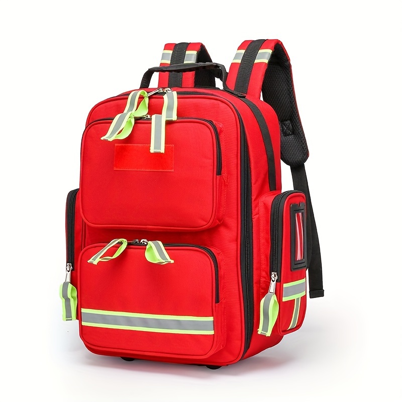 large capacity portable emergency   flood prevention emergency kit first aid backpack firefighting backpack camping outdoor   supplies backpack empty bag  