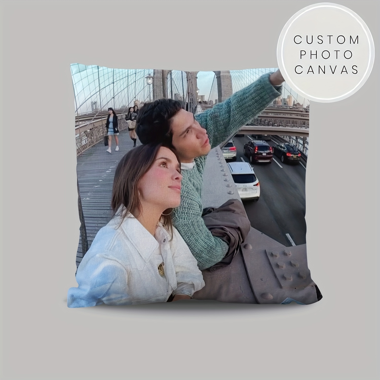 

Personalized Photo Throw Pillow Cover - Soft Plush, Single-sided Print, 18x18 Inches - Decor, Ideal Gift For (pillow Not Included)