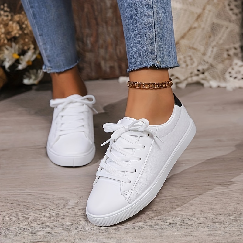 Zapatillas Blancas Zapatos Para Ropa De Vestir Mujer Zapatillas
