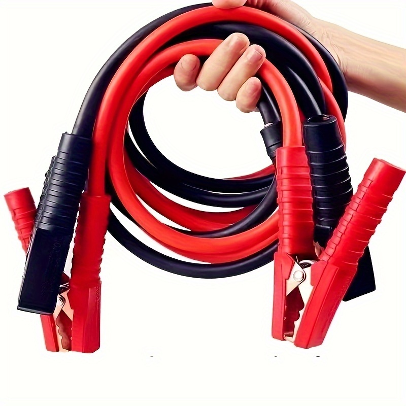 TEMU 1000a Heavy Duty Jumper Cables Set For Car Battery Jump Starting, 8.2 Feet (2.5 Meters) - Automotive Emergency Booster Cable With Clamp - Material, High- Accessories Kit