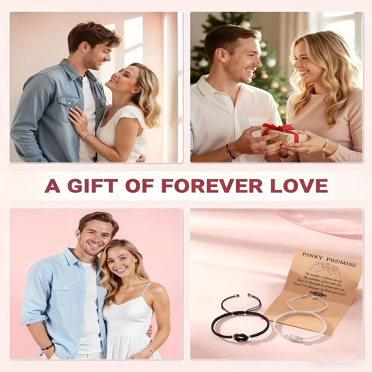 Couples Adjustable Bracelets with Infinity Knot Symbol