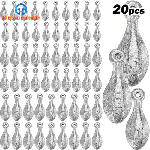 20pcs fishing weights saltwater kit 3oz 2oz 1oz bank sinker saltwater fishing gear fishing weights rig fishing weights fishing sinker for catfishing gear tackle