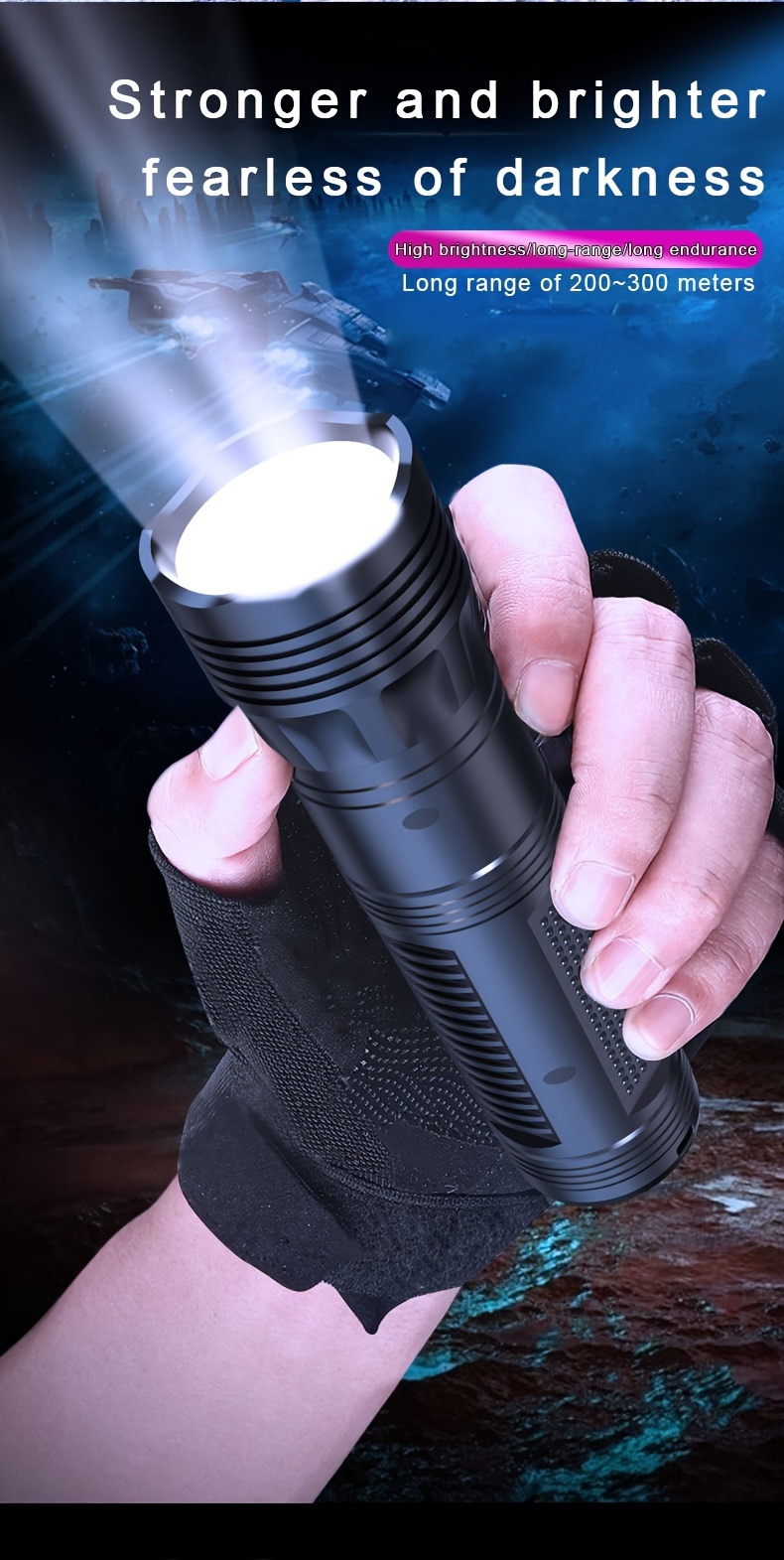 portable flashlight jump starter power bank car battery pack booster Product details 3