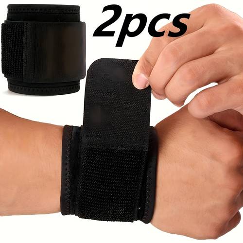 2pcs of black ok wristbands suitable for weightlifting football golf fitness and