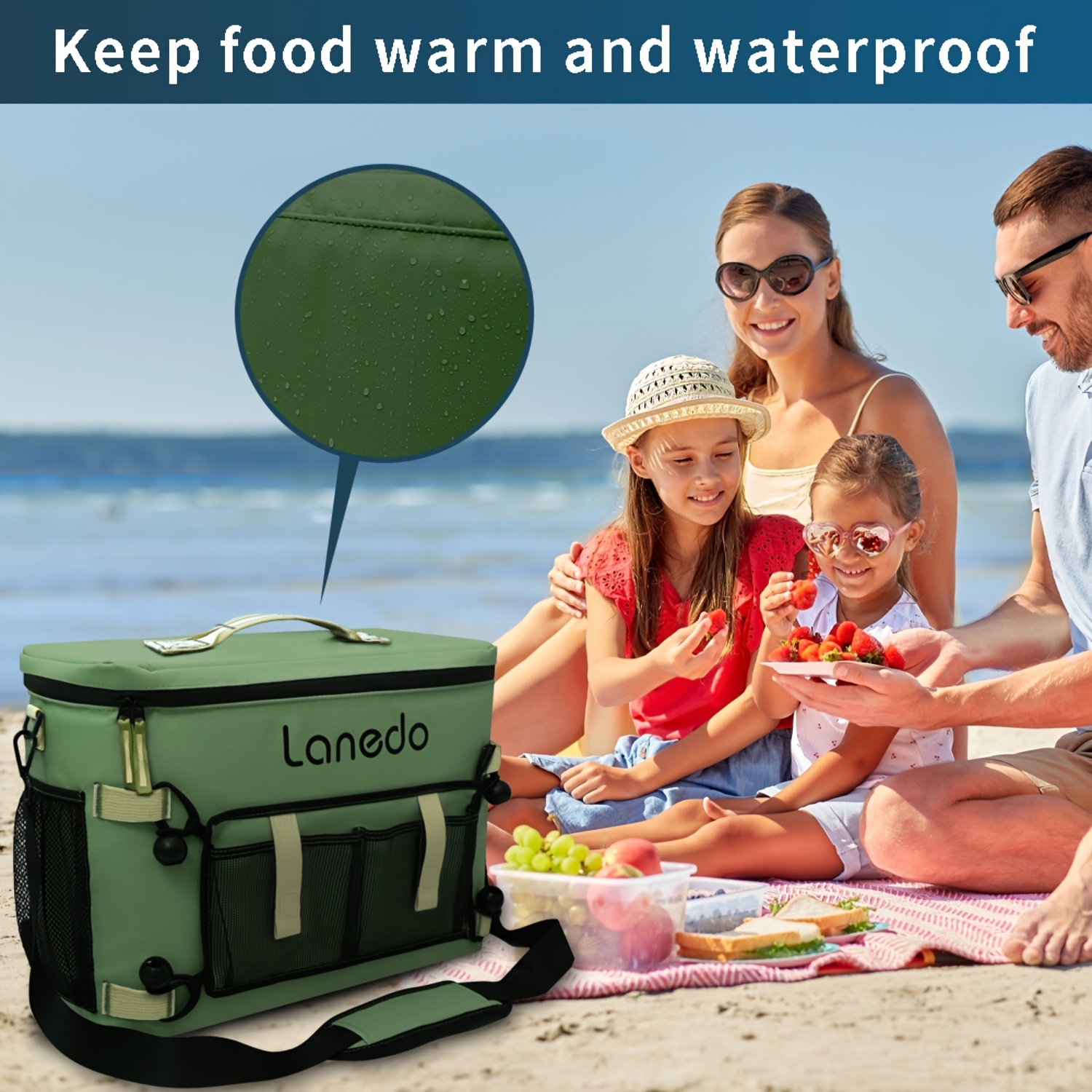 Soft Cooler, Insulated Cooler Bag Leakproof Ice Chest Box, Lightweight Camping Cooler for Outdoor, Beach, Picnic, Party, Fishing, Camping, Travel, Floating, Birthday Present, Corporate Gifts