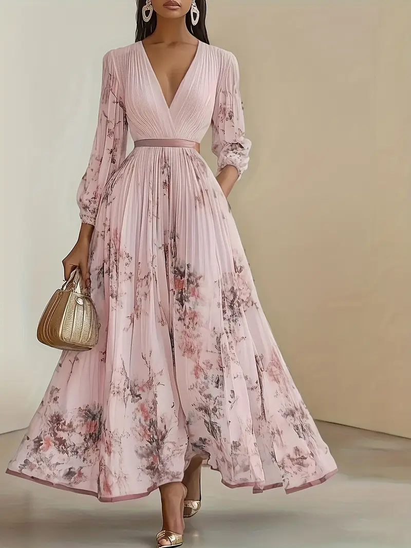 elegant olive neck a line dress with lace detailing top hem machine washable pleated skirt design for weddings parties and formal events high quality fabric bridesmaids and special occasions wedding dresses for bride party attire sophisticated style intricate Product details 1